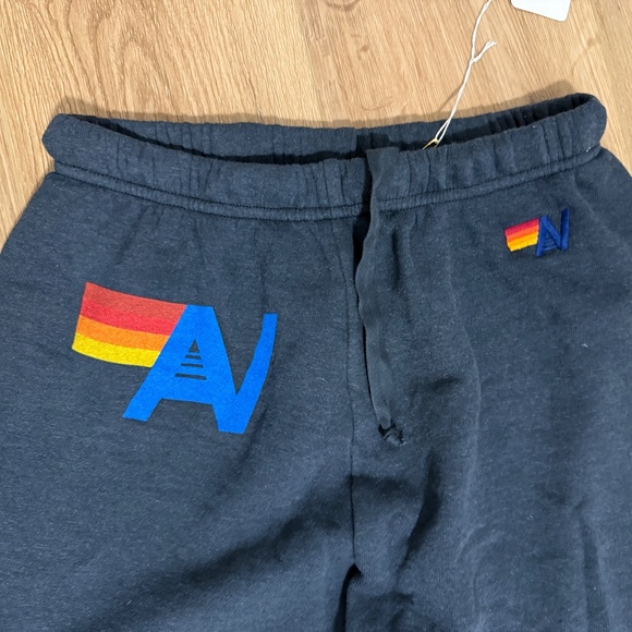 Brand New Aviator Logo Sweatpants - Size Medium (Charcoal) - Picture 2 of 4